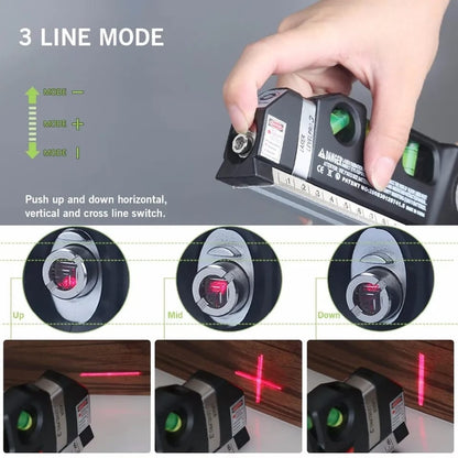 Nivel laser multiusos con metro