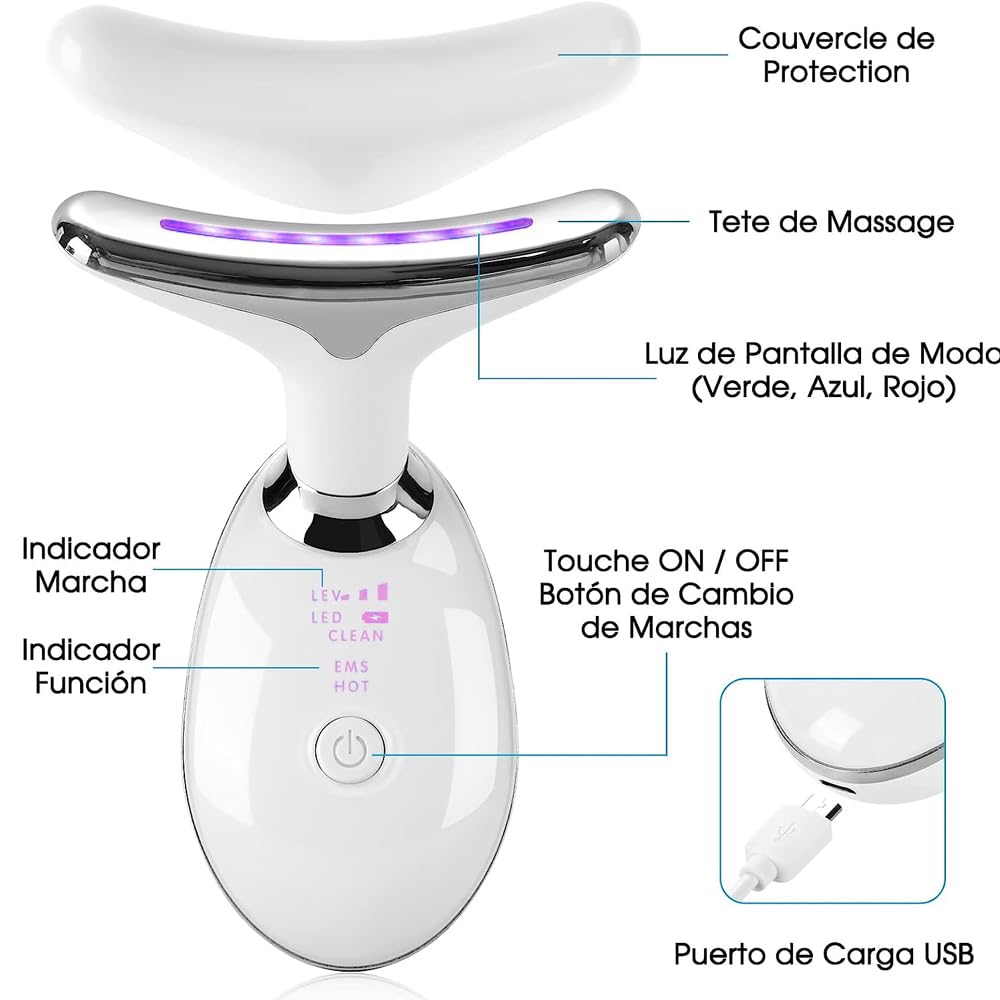 Masajeador facial de elevacion