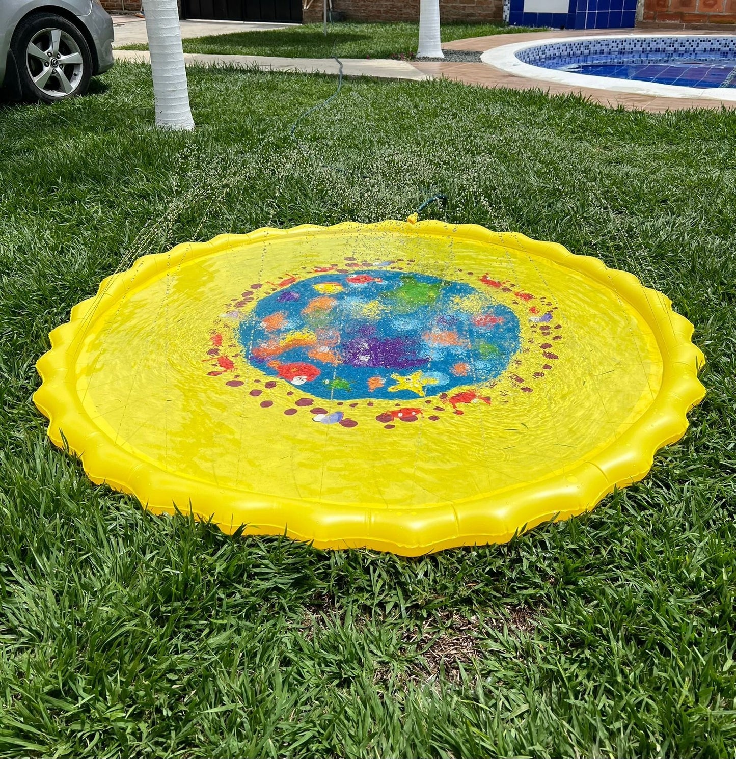 Alfombra De Agua Con Chorros