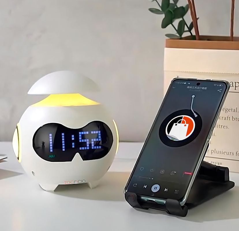 RELOJ DESPERTADOR EMOJI DIGITAL+ LUZ LED