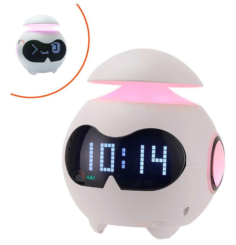 RELOJ DESPERTADOR EMOJI DIGITAL+ LUZ LED